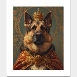 German Shepherd The King Posters and Art